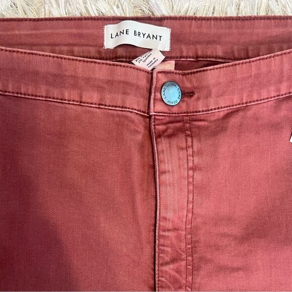 🫦 Lane Bryant mauve super stretch, mid rise, skinny jeans plus size 28 nwt - Picture 6 of 8
